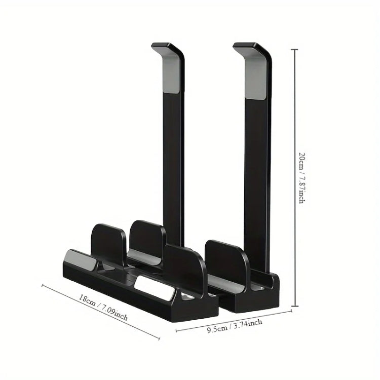 Base di raffreddamento rialzata per desktop con supporto verticale per laptop a doppio scopo