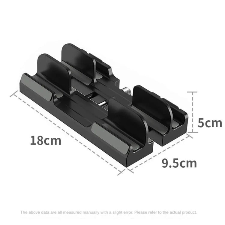 Base di raffreddamento rialzata per desktop con supporto verticale per laptop a doppio scopo