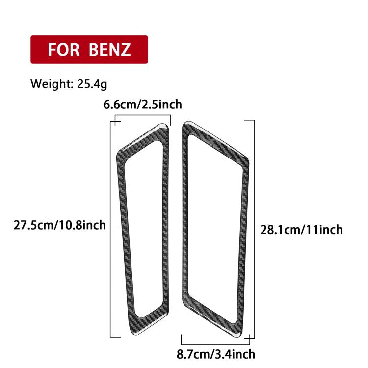 Adesivi per prese d'aria laterali del cofano per Mercedes-Benz Classe G W463, 2 pezzi/set