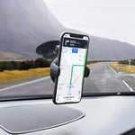 Supporto per telefono di navigazione con ventosa per cruscotto dell'auto