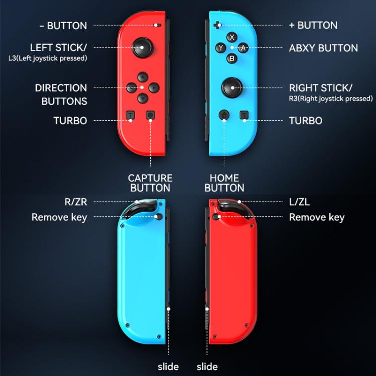Impugnatura Bluetooth con luci RGB per Nintendo Switch