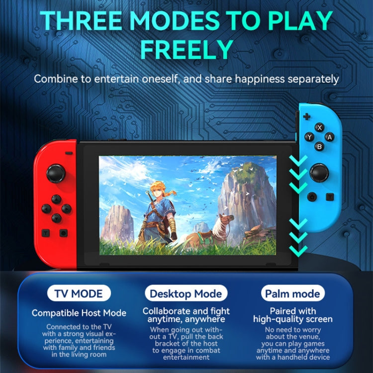 JOY-02 Maniglia da gioco sinistra e destra con luci RGB Body Feel Bluetooth Gamepad per Switch / Switch OLED / Switch Pro / Switch Lite / Switch Joycon