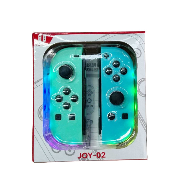 JOY-02 Maniglia da gioco sinistra e destra con luci RGB Body Feel Bluetooth Gamepad per Switch / Switch OLED / Switch Pro / Switch Lite / Switch Joycon