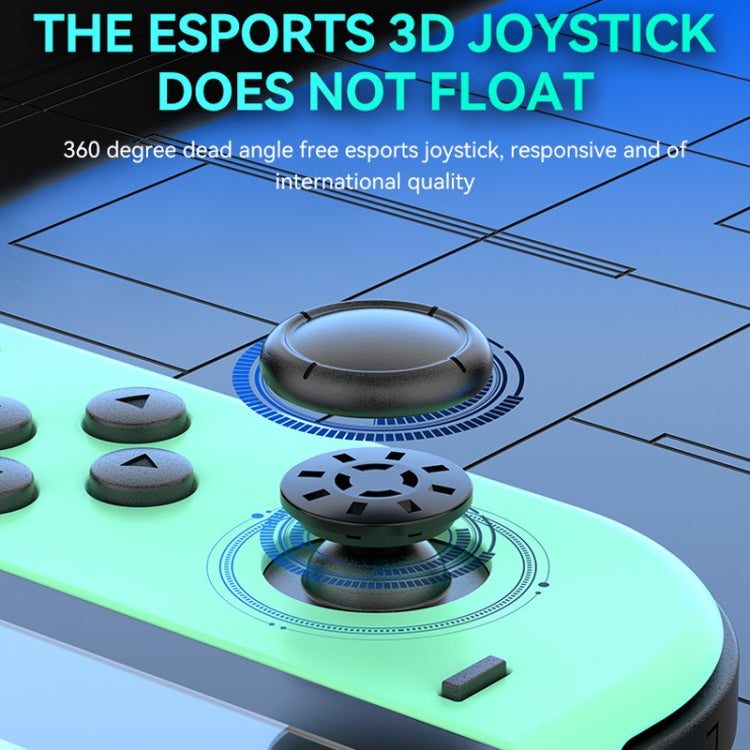 JOY-02 Maniglia da gioco sinistra e destra con luci RGB Body Feel Bluetooth Gamepad per Switch / Switch OLED / Switch Pro / Switch Lite / Switch Joycon