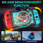 JOY-02 Maniglia da gioco sinistra e destra con luci RGB Body Feel Bluetooth Gamepad per Switch / Switch OLED / Switch Pro / Switch Lite / Switch Joycon
