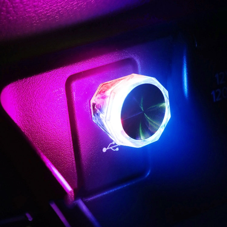 Luci decorative a LED Plug And Play senza carica con luce ambientale USB modello Diamond per auto