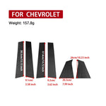 Per Chevrolet Malibu XL 2016-2022 6 pezzi/set adesivo in carbonio per montante B guida a sinistra