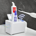 Dispenser automatico elettrico di dentifricio con spremiagrumi a induzione intelligente, Battery White, Rechargeable  White, Battery Silver, Rechargeable Silver