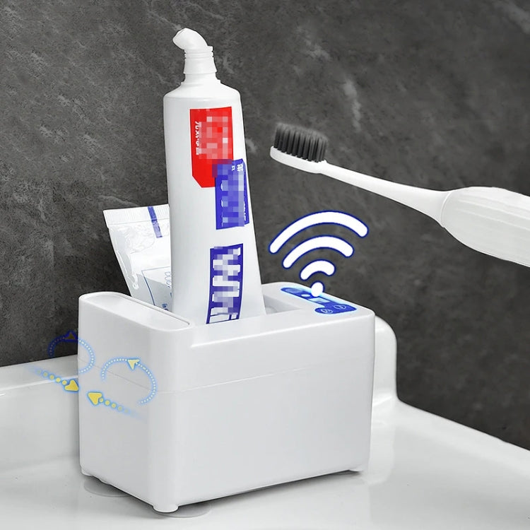 Dispenser automatico elettrico di dentifricio con spremiagrumi a induzione intelligente, Battery White, Rechargeable  White, Battery Silver, Rechargeable Silver