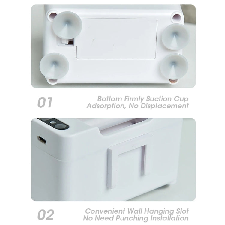 Dispenser automatico elettrico di dentifricio con spremiagrumi a induzione intelligente, Battery White, Rechargeable  White, Battery Silver, Rechargeable Silver