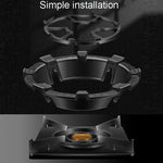 Kacheeg Stufa a gas per uso domestico che raccoglie fuoco Copertura a risparmio energetico Cucina Parabrezza antiscivolo, Four-Jawed, Five-Jawed