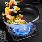 Kacheeg Stufa a gas per uso domestico che raccoglie fuoco Copertura a risparmio energetico Cucina Parabrezza antiscivolo, Four-Jawed, Five-Jawed