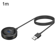 JINGHUA N62 USB 2.0 Splitter a 4 porte Connettore di estensione HUB da uno a quattro, 0.2m Black, 1m Black