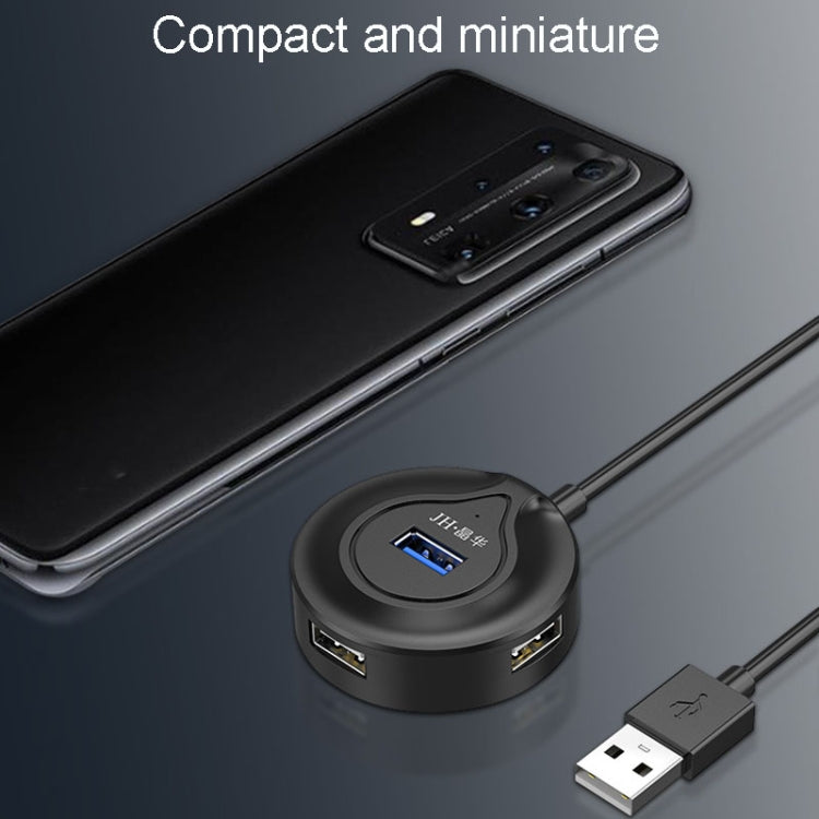 JINGHUA N62 USB 2.0 Splitter a 4 porte Connettore di estensione HUB da uno a quattro, 0.2m Black, 1m Black