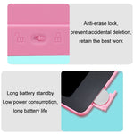 Tavolo da disegno cancellabile per scrittoio LCD per bambini da 16 pollici, Pink Color Handwriting, Black Color Handwriting, Blue Color Handwriting, Pink Monochrome Handwriting, Black Monochrome Handwriting, Blue Monochrome Handwriting