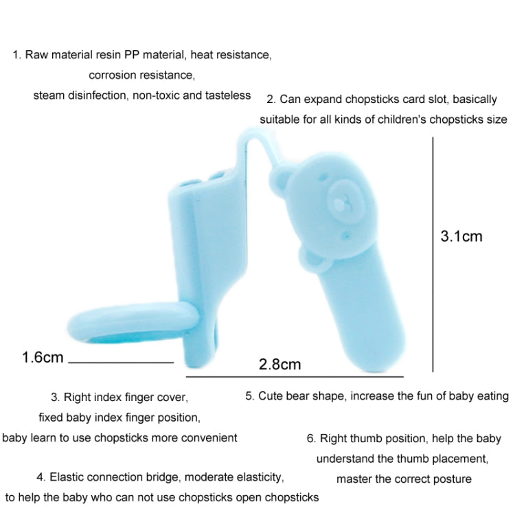 3 pz/set bambini bacchette grip correttore antiscivolo pratica bacchette culle per le dita