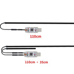 Interni auto in fibra ottica luce fredda RGB lampada ambientale centro luci dell'atmosfera del vano piedi fantasma, One To One 110cm, One To Two 110cm+35cm