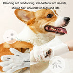 KIMHOME Guanti senza risciacquo per animali domestici Salviette Cani Gatti Bagno Deodorante Pulizia Lavaggio a secco Articoli per animali domestici, 6pcs /Pack