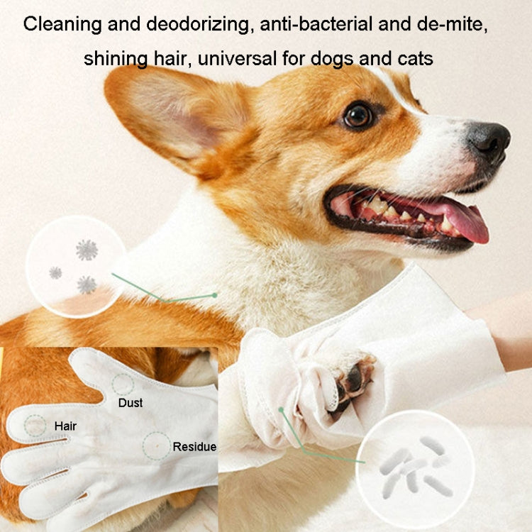 KIMHOME Guanti senza risciacquo per animali domestici Salviette Cani Gatti Bagno Deodorante Pulizia Lavaggio a secco Articoli per animali domestici, 6pcs /Pack