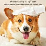 KIMHOME Guanti senza risciacquo per animali domestici Salviette Cani Gatti Bagno Deodorante Pulizia Lavaggio a secco Articoli per animali domestici, 6pcs /Pack