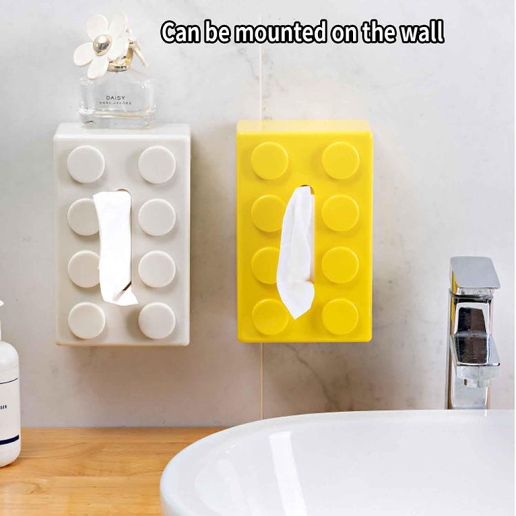 Decorazioni per tavolini da salotto multifunzionali con scatola portaoggetti per fazzoletti di cartone animato, Yellow, Blue, Green, Red, Black, White