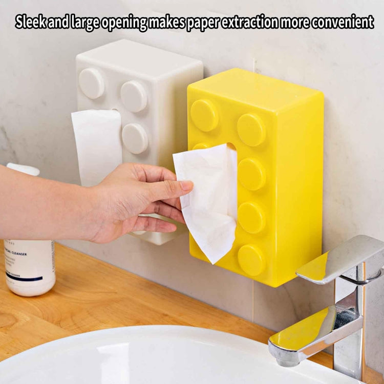 Decorazioni per tavolini da salotto multifunzionali con scatola portaoggetti per fazzoletti di cartone animato, Yellow, Blue, Green, Red, Black, White