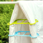 2 pezzi/pacco clip per trapunta grande plastica antivento antiscivolo per uso domestico, piumino, copriletto, stendibiancheria per la casa