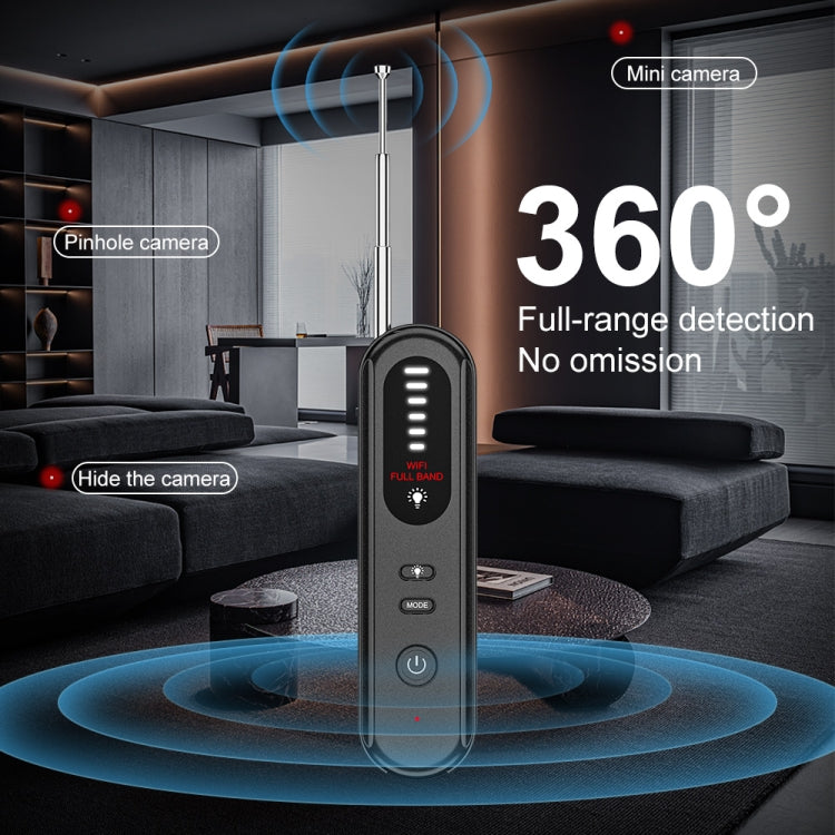 T01 Rilevatore wireless Telecamera anti-intercettazione Allarme GPS di posizionamento, T01