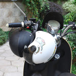 Lucchetto antifurto per casco moto Lucchetto a combinazione per casco fisso, Black, Silver