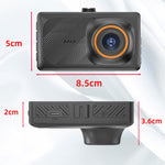 Videoregistratore di guida con doppia lente da 3 pollici: anteriore 4K + posteriore 2K HD con connessione Wi-Fi., A5