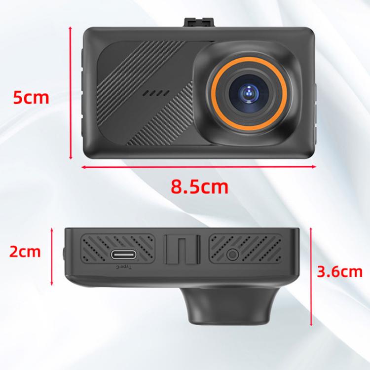 Videoregistratore di guida con doppia lente da 3 pollici: anteriore 4K + posteriore 2K HD con connessione Wi-Fi., A5
