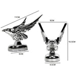Decorazione del cofano dell'auto 3D Ali spiegate Modifica dell'aquila volante Emblema universale per auto