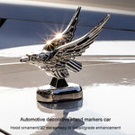 Decorazione del cofano dell'auto 3D Ali spiegate Modifica dell'aquila volante Emblema universale per auto