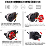 Diffusore di aromi per auto, bocchetta dell'aria, ornamento rotante per diffusore di fragranze per grammofono retrò, Gramophone+3pcs Refill Aroma