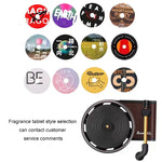 Diffusore di aromi per auto, bocchetta dell'aria, ornamento rotante per diffusore di fragranze per grammofono retrò, Gramophone+3pcs Refill Aroma
