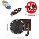 Diffusore di aromi per auto, bocchetta dell'aria, ornamento rotante per diffusore di fragranze per grammofono retrò, Gramophone+3pcs Refill Aroma