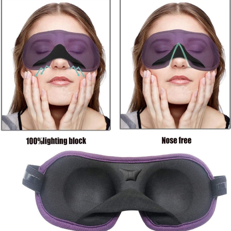 Maschera per gli occhi per il sonno antiscivolo in silicone regolabile 3D Maschera per la protezione degli occhi in memory foam tridimensionale