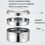 Portapranzo rotondo in acciaio inox 304 14-16 cm