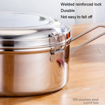 Portapranzo rotondo in acciaio inox 304 14-16 cm