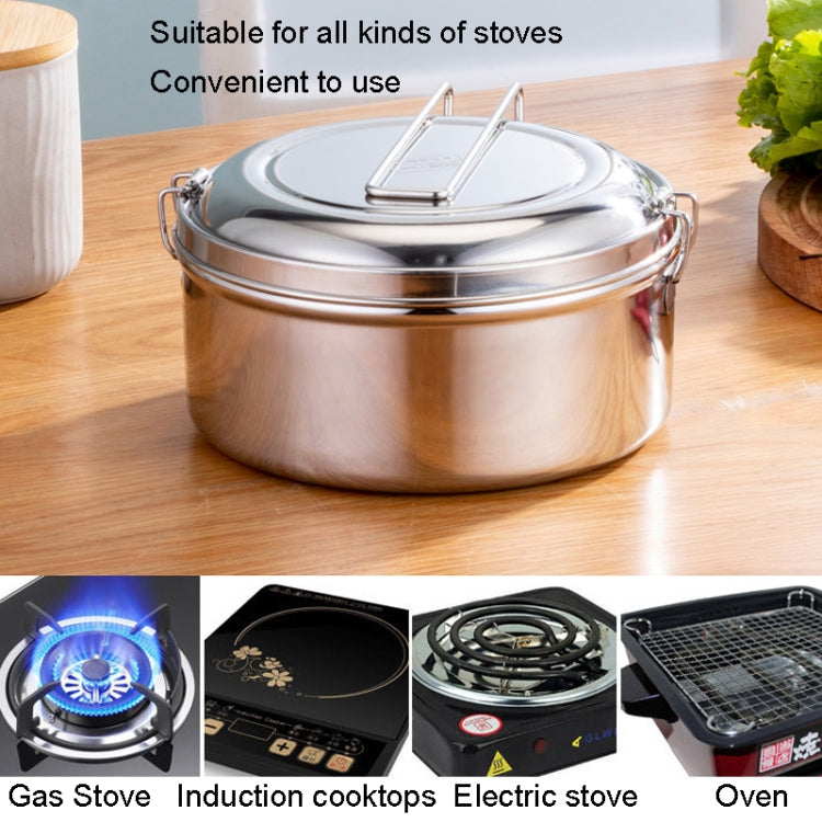 Portapranzo rotondo in acciaio inox 304 14-16 cm