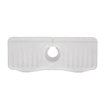 Tappetino di scarico antispruzzo per rubinetto in silicone da cucina per bagno, White, Grey, Black, White+Waterproof Edge, Gray+Waterproof Edge, Black+Waterproof Edge