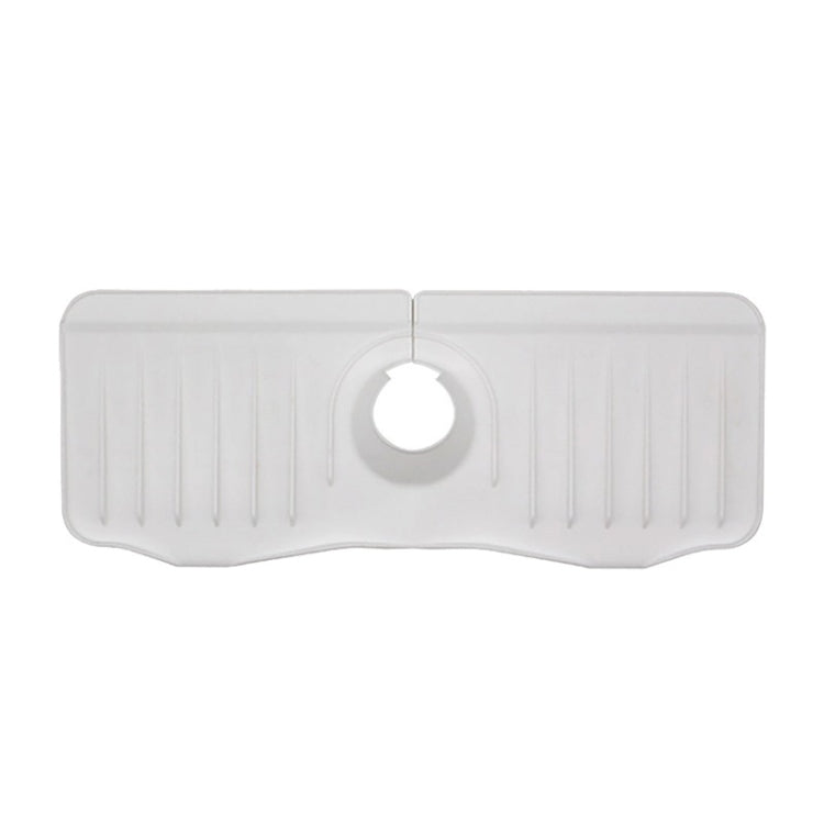 Tappetino di scarico antispruzzo per rubinetto in silicone da cucina per bagno, White, Grey, Black, White+Waterproof Edge, Gray+Waterproof Edge, Black+Waterproof Edge