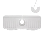 Tappetino di scarico antispruzzo per rubinetto in silicone da cucina per bagno, White, Grey, Black, White+Waterproof Edge, Gray+Waterproof Edge, Black+Waterproof Edge