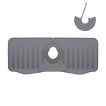 Tappetino di scarico antispruzzo per rubinetto in silicone da cucina per bagno, White, Grey, Black, White+Waterproof Edge, Gray+Waterproof Edge, Black+Waterproof Edge