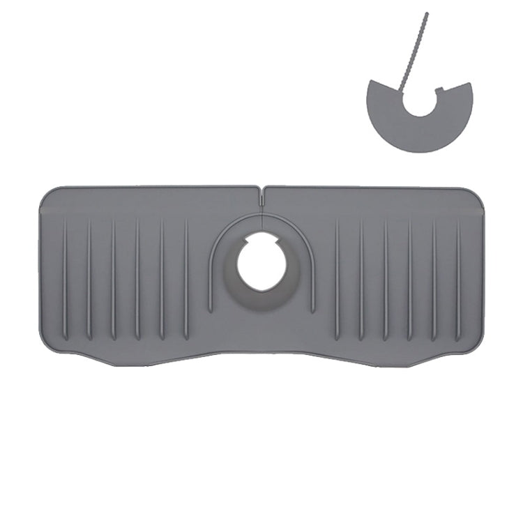 Tappetino di scarico antispruzzo per rubinetto in silicone da cucina per bagno, White, Grey, Black, White+Waterproof Edge, Gray+Waterproof Edge, Black+Waterproof Edge