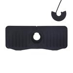 Tappetino di scarico antispruzzo per rubinetto in silicone da cucina per bagno, White, Grey, Black, White+Waterproof Edge, Gray+Waterproof Edge, Black+Waterproof Edge