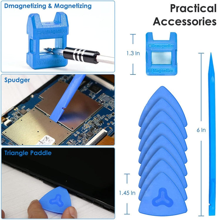 Multi-Purpose Manual Screwdriver Set Home Cell Phone Computer Repair Tools, 124 In 1