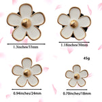 Clip decorativa per presa d'aria per auto, profumo di crisantemo, 4 pezzi/set, White, Black, Red, Blue