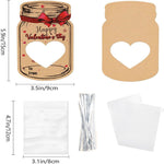 Biglietto di auguri a forma di bottiglia per San Valentino. Biglietto di scambio di regali per le feste. Biglietto con messaggio per bomboniere per bambini, 24pcs /Set, 48pcs /Set