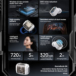 REMAX GameBuds G6 auricolare da gioco Bluetooth wireless trasparente ENC riduzione del rumore nell'auricolare da gioco, GameBuds G6